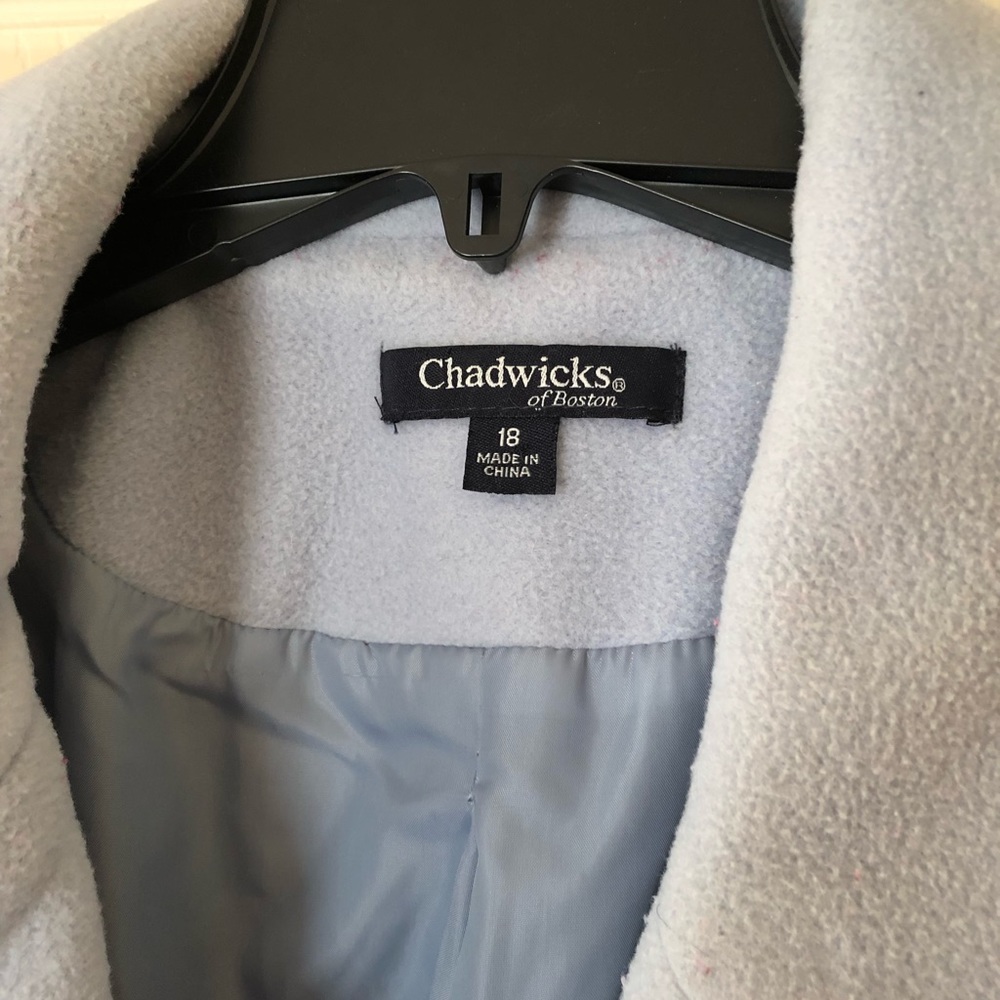 Chadwick’s, 3/4 Length Double Breasted Wool Coat - Picture 3 of 4